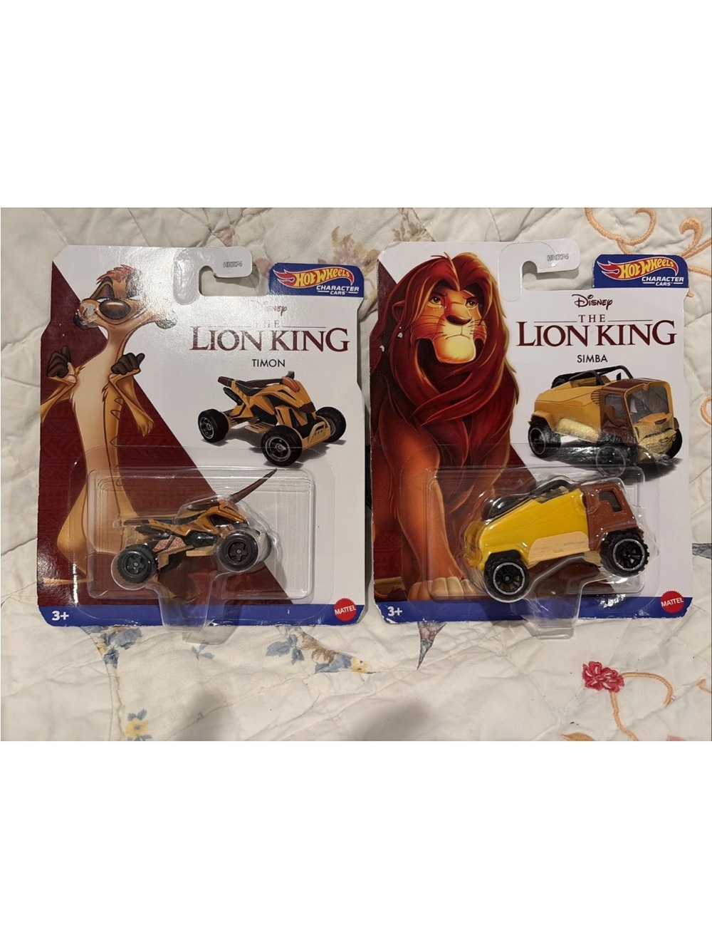🔥Hot Wheels Disney The Lion King Character Cars Lot Simba Timon DieCast 1:64